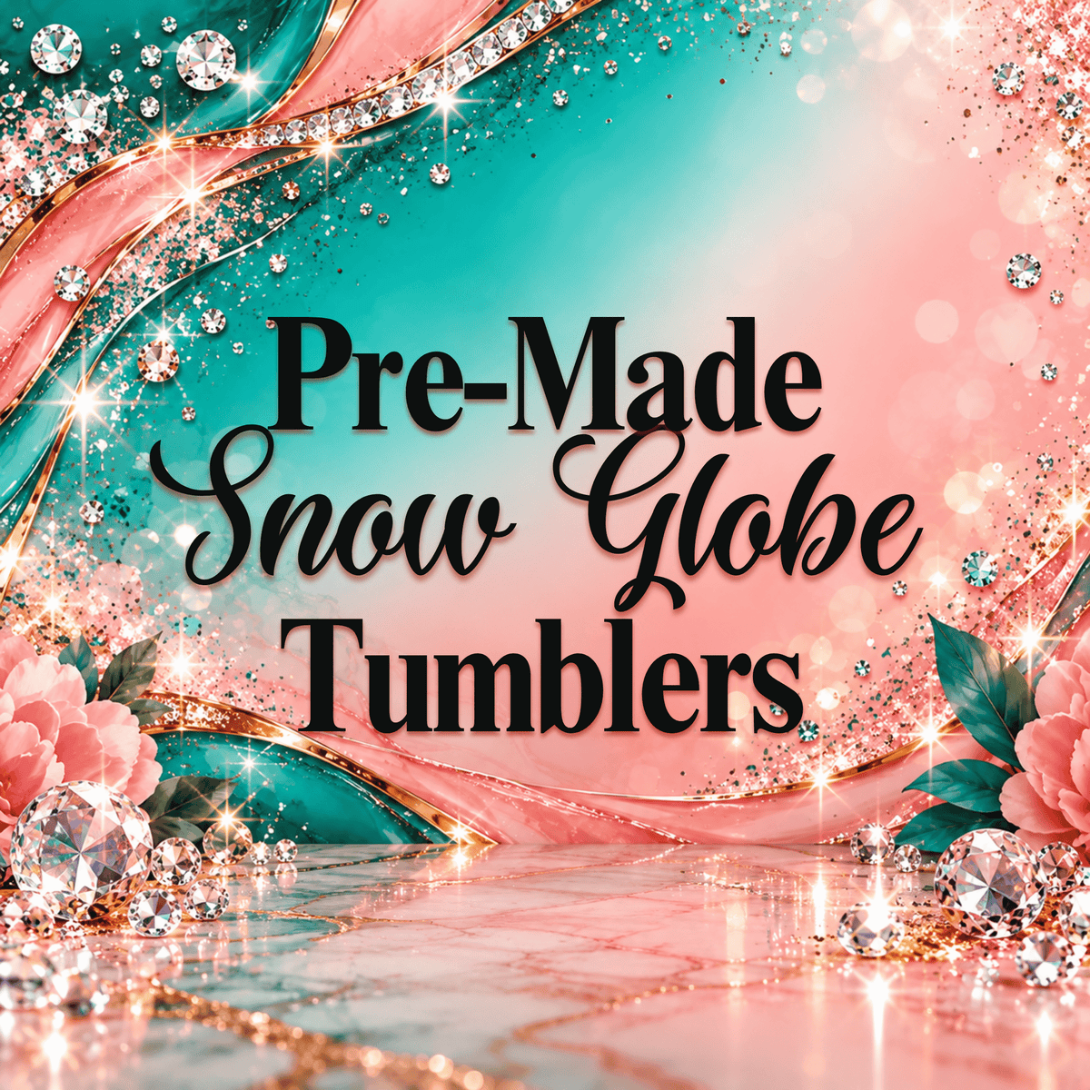 Pre-Made Snow Globe Tumblers