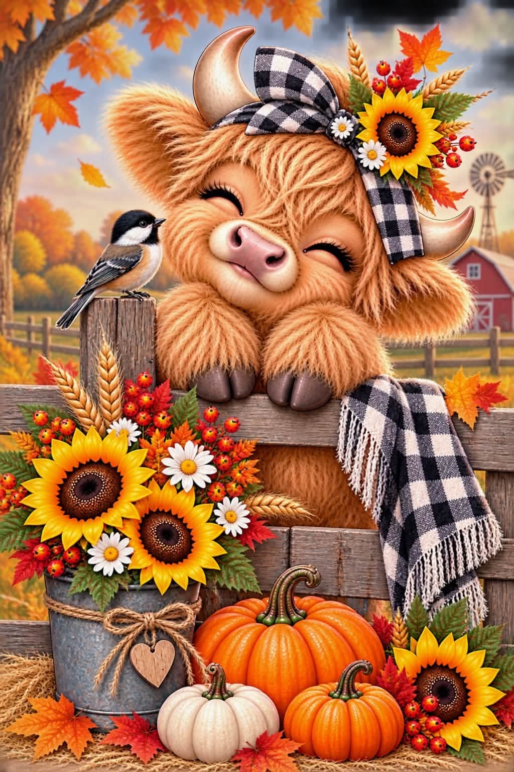 fall cow