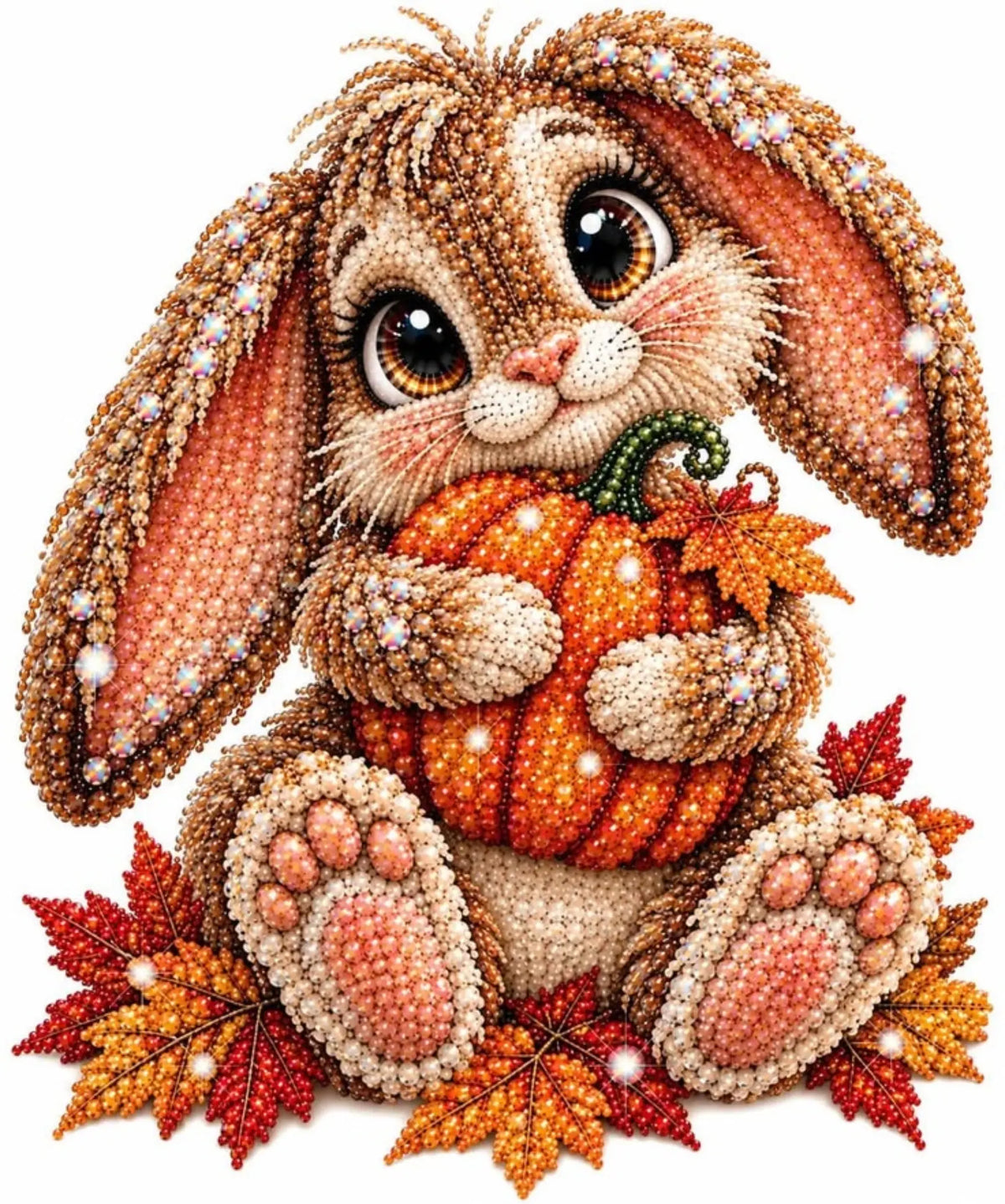 bunny with pumpkin