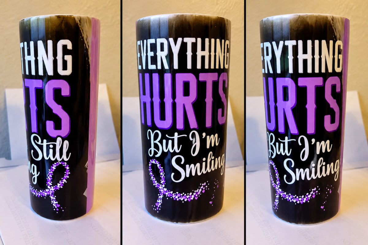 everything hurts and still smiling