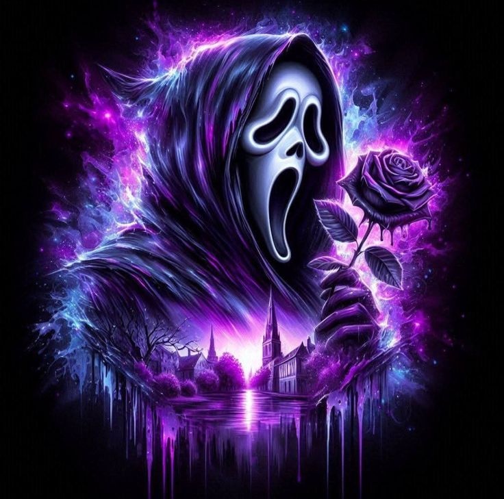 ghostface purple rose
