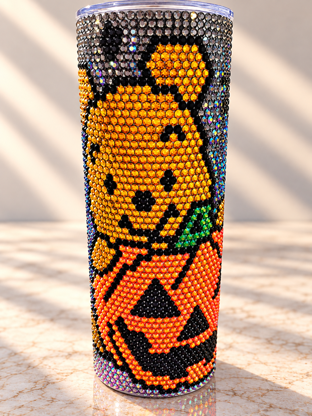 bear with pumpkin halloween