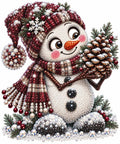 snowman pinecone