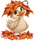 ducky with leaves on head