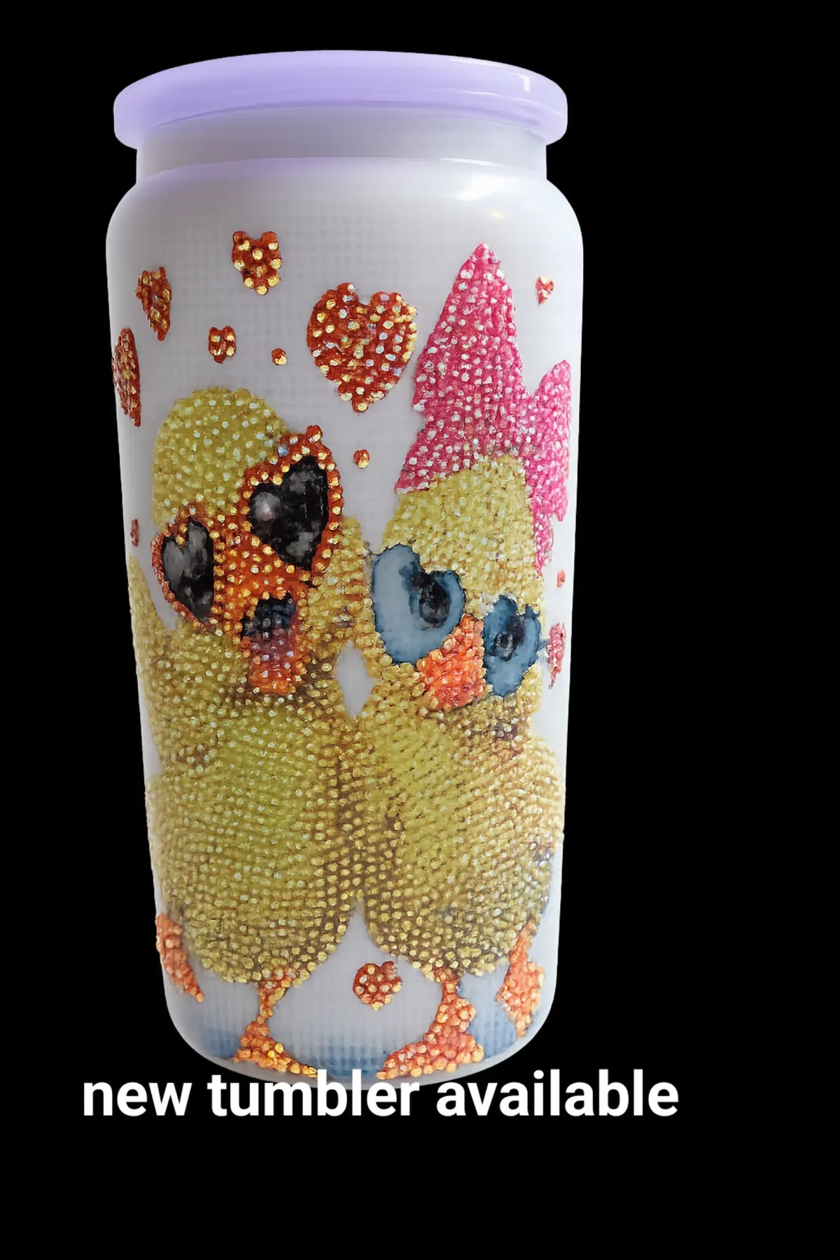 Ducky rhinestone tumbler