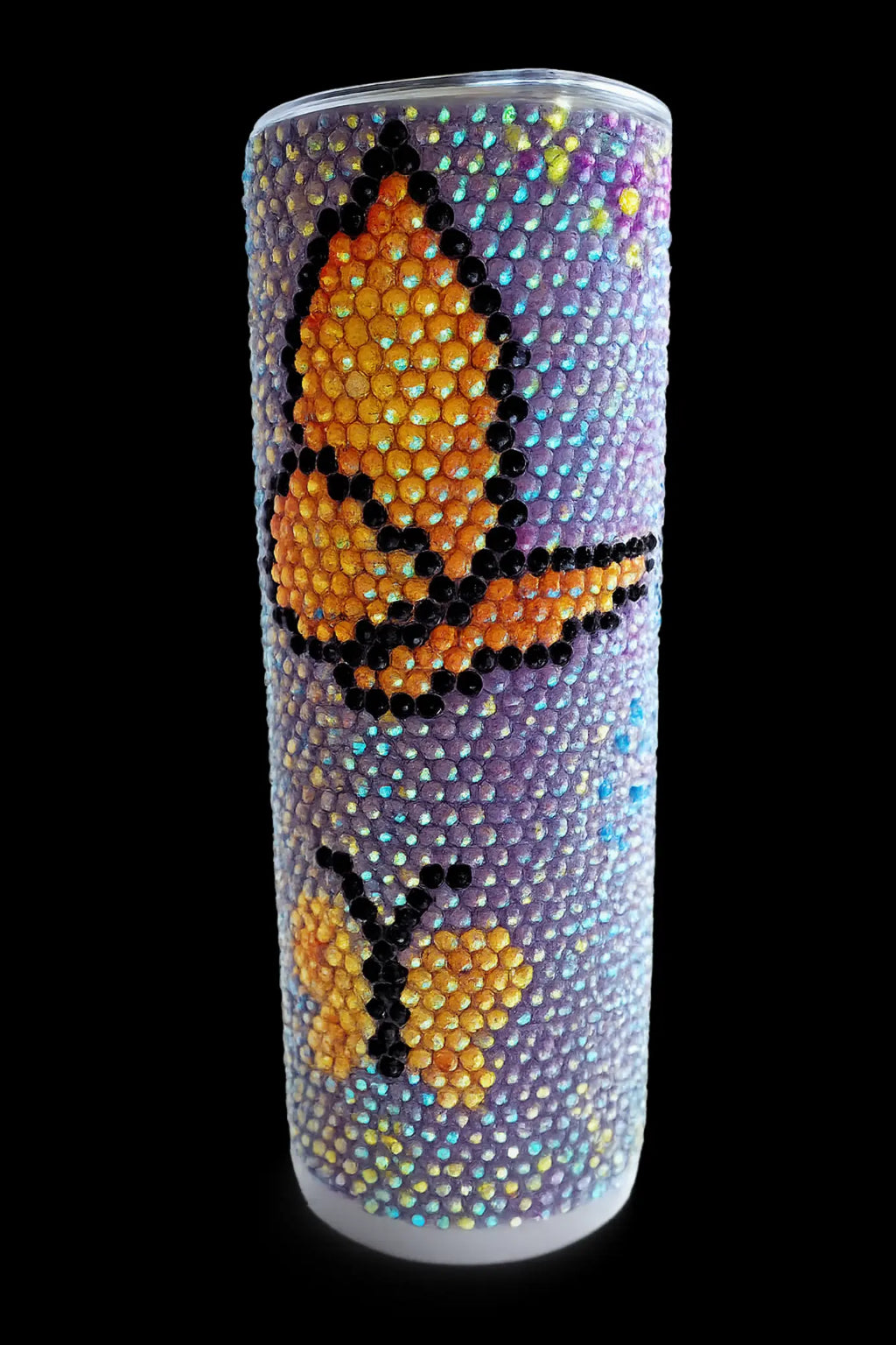 Butterfly rhinestone tumbler