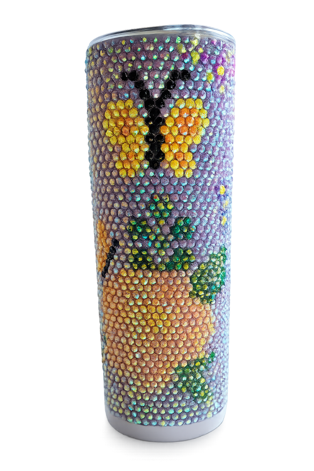 Butterfly rhinestone tumbler